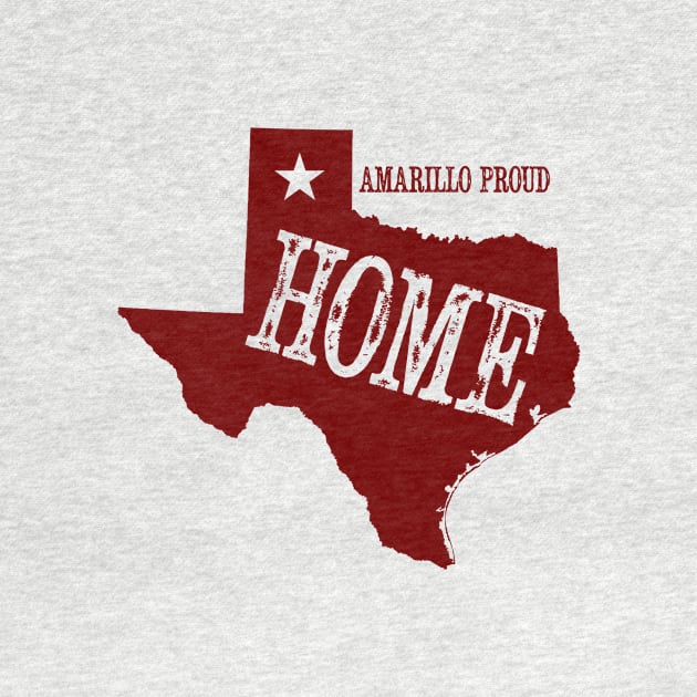 My Home is Amarillo (Red Ink) by AmarilloShirts